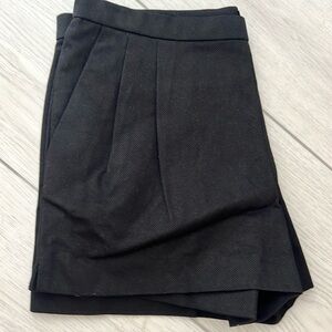 NWT,J.Crew,MSRP ($60), Gorgeous Side-Zip Shorts Soft Noir, Size 4